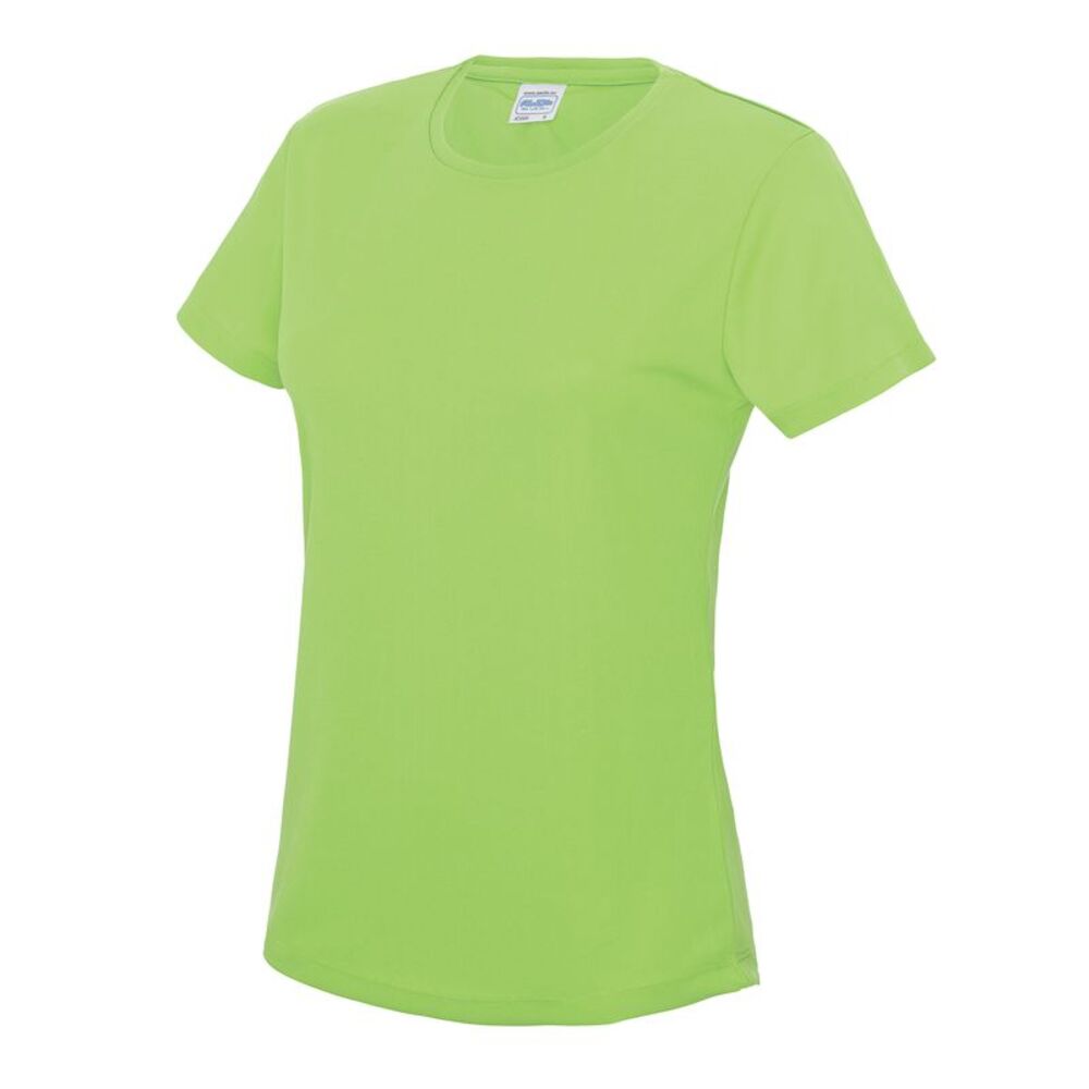 Just Cool Womens/Ladies Sports Plain T-Shirt / Electric Green
